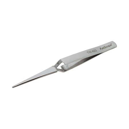 4 1/2 In. Straight Narrow Point Cross Locking Tweezers